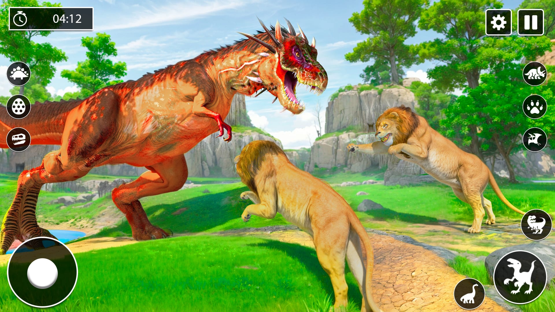 Screenshot 3 - gameplay of Dinosaur Park Jurassic Dino World